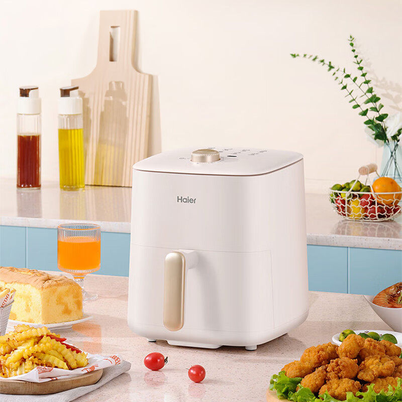 海尔空气炸锅家用智能触控可视化免滤油多功能烘焙锅HA-M351DK