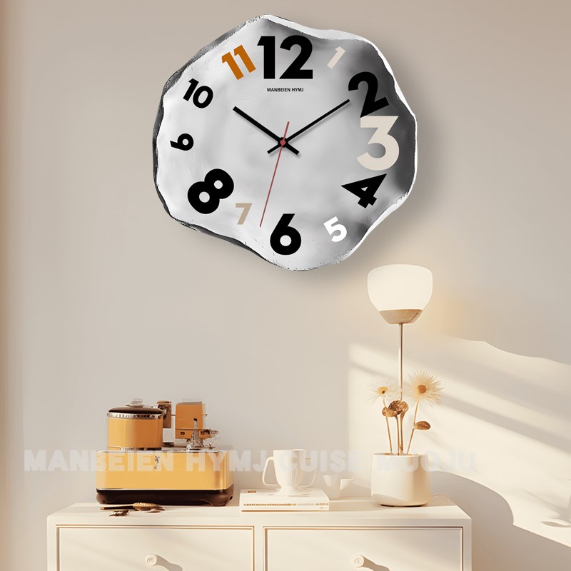 艺术时尚挂钟客厅2025新款现z代装饰时钟创意现代简约家用钟表挂