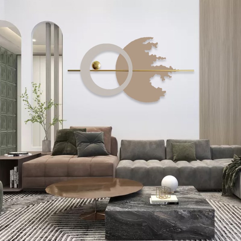 简约现代客厅f沙发背景墙装饰公司书房铁艺挂件饭厅卧室墙上壁饰