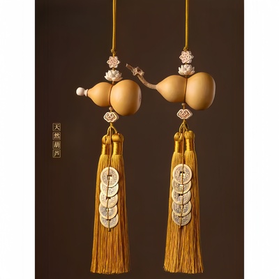 门对门五帝钱开闭口葫芦挂件装饰大门对玄关卧室客厅阳台铜钱高档