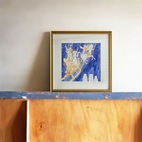 涂 咩新古典艺术装饰画沙发背景墙挂画卧房书室桌面摆画