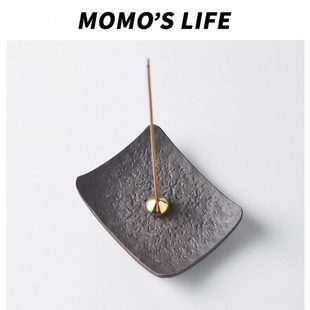 陶瓷线香插香托线香底座家用室内熏香炉禅意香插摆件装 饰摆件香托