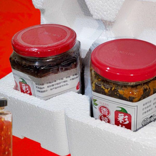 蜂蜜六棱角泡沫盒发快递专用包装箱 玻璃瓶防震碎摔撞打包保护套