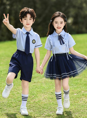 儿童学院风校服合唱演出套装