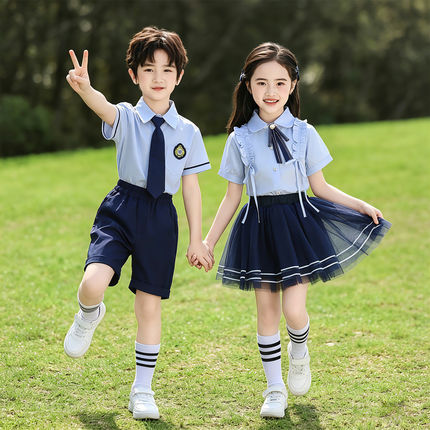 儿童学院风校服套装毕业季班服男女童合唱表演服幼儿园园服演出服