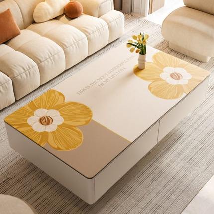 茶几垫桌垫防水防油免洗茶几桌布轻奢高级感客厅防烫餐桌垫子台布