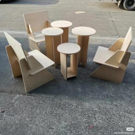 原木简约桌脚家具全屋定制茶几进口桦木胶合板衣柜椅子加工海洋板