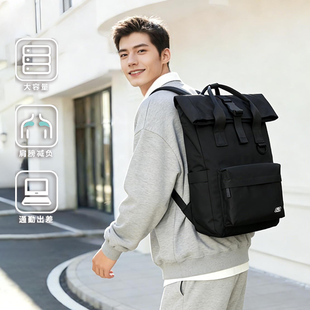 斯凯奇男女同款双肩包大容量轻便旅行运动休闲电脑大学生书包背包