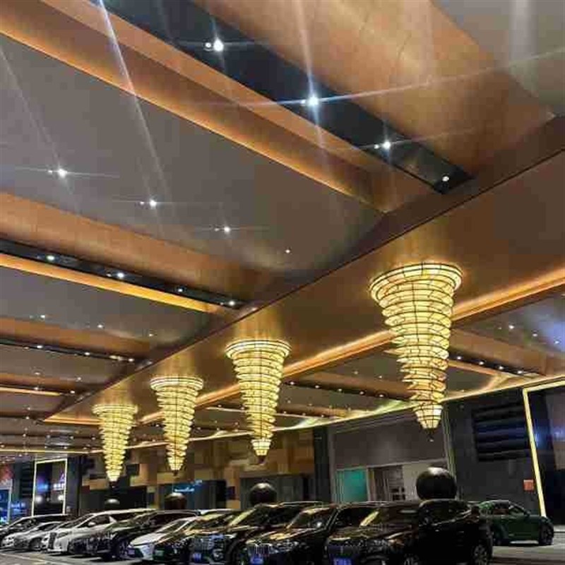 酒店大堂吊灯商场宴会厅宾馆大厅会所别墅复式P楼梯灯具定制售楼