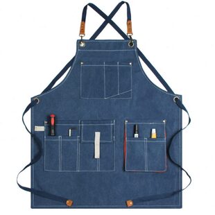 RP4T工匠电工维修木工围裙士加厚防水logo园艺美发师工具工