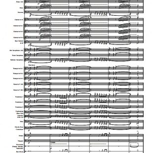 管乐总谱射雕英雄传世间始终你好3.0级交响管乐团合奏总分谱+音频