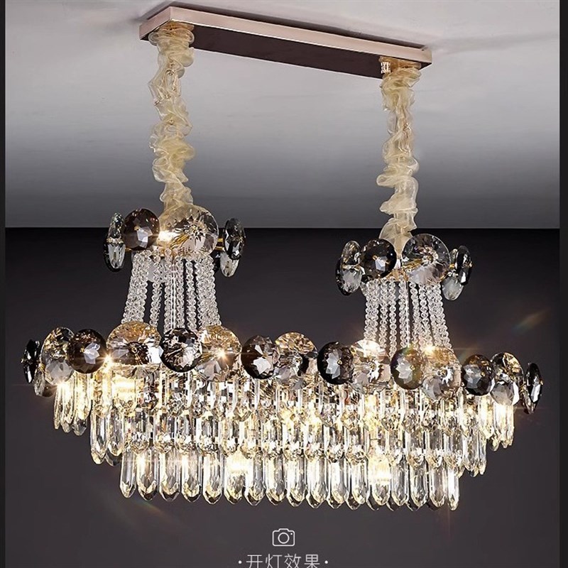 法式吊灯客厅水晶l轻奢风餐厅高级感大气大厅主灯别墅豪华欧式创