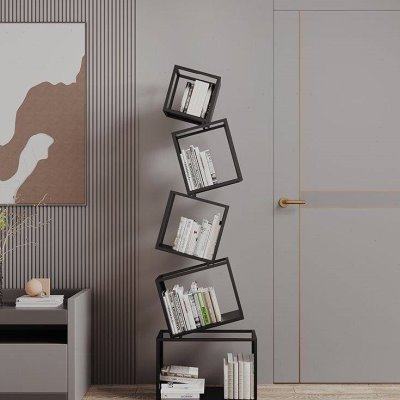 网红立式书架摆件大型落地置物架现代轻奢艺术沙发旁高级感装饰品,家居饰品,落地摆件,淘宝优惠券,粉丝福利购,淘宝优惠卷