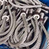 建筑PC吊绳M20钢丝绳吊具钢丝绳吊环螺纹起吊套绳电梯专用钢丝绳