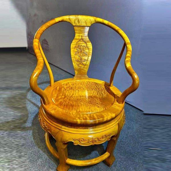 金丝楠木转转椅大叶楠旋转靠背椅血檀木桌椅凳子椅子休闲单人阳台,住宅家具,阳台椅,淘宝优惠券,粉丝福利购,淘宝优惠卷