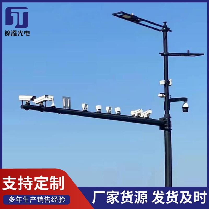 多杆合一LED路灯城市智慧路灯监控摄像标志广告牌多功能综合共杆