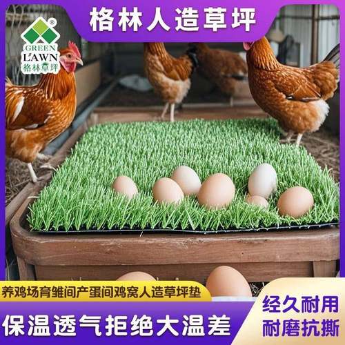 人造草坪鸡窝垫养鸡场孵化间产蛋窝宠物垫防水防霉调控温度防应激