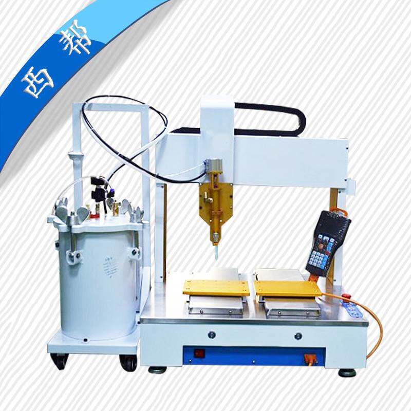 产地货源太阳能蓄电池盒后盖全自动点胶机10L压力桶灯具打胶机