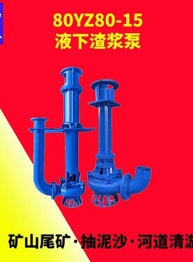 YZ矿用吸沙排污泵液下大扬程吸沙泵抽粪泵池塘清淤80YZ80-15