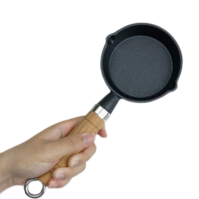 迷你铸铁锅小油锅煎蛋锅热油呛油泼油烧油小锅蛋饺神X器小号平底