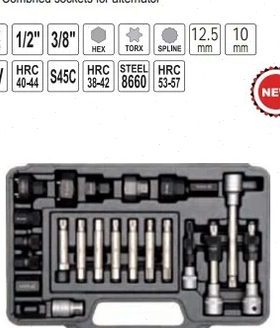 易尔拓进口汽修工具22件套发动机拆卸组套汽保工具YT-04211
