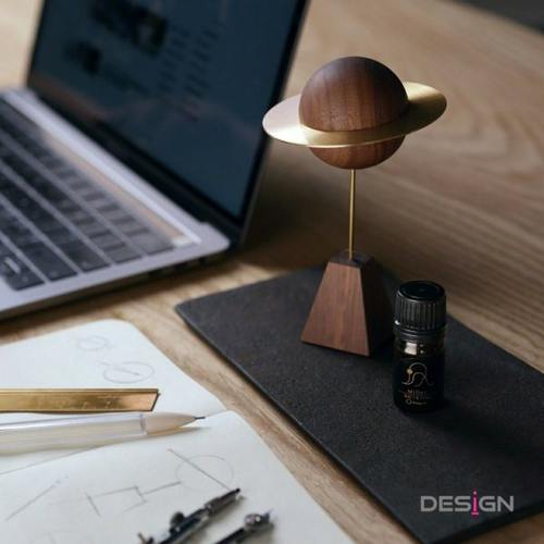 弦生活器物小行星扩香木精油香薰扩香器木制星球礼物家用卧室摆件