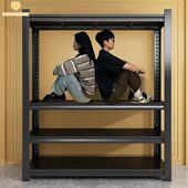 厨房置物架落地多层微波炉收纳架子家用多功能储物架一体靠墙货架