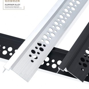 悬浮吊顶长条铝合金属条板材收口阴角压条装饰条封边包边收边黑色