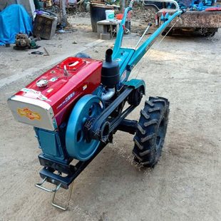 12马力电启动大棚微耕机 果园菜地开沟打田机 手扶式旋田机