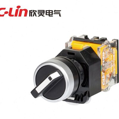 欣灵牌短柄2档3档左右自复位旋钮开关LAN38-22D-20XS/ffu 11X/FU