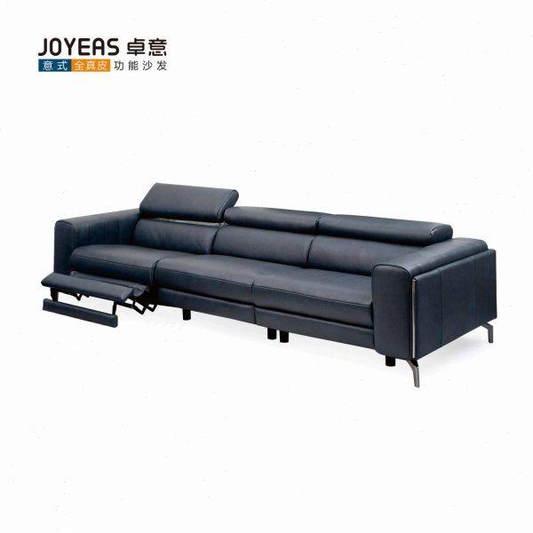 森盛家具卓意意式极简电动功能墨蓝色全真皮沙发小户型沙发007,住宅家具,功能沙发,淘宝优惠券,粉丝福利购,淘宝优惠卷