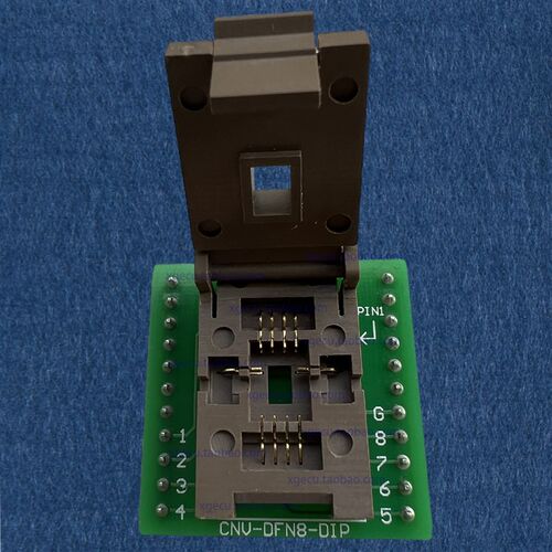 翻盖式IC8试座适用测FND封装 测试维修用CNV-DFN8-DIP8 IC烧录座