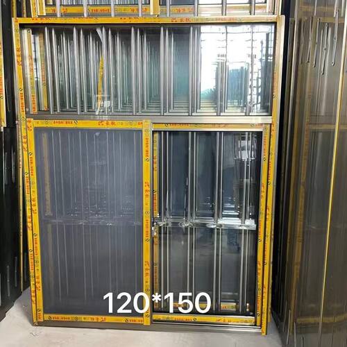 铝合房窗户农村自建房不锈钢防全栏活动板金纱窗一体窗定做护套