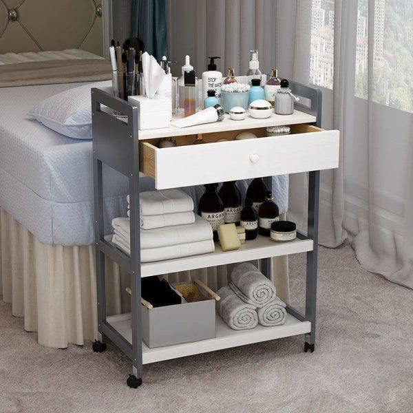 推车院小推车理发店移动仪器收纳置物架美甲工具车白色独立站嗬ZM,收纳整理,暖气片置物架,淘宝优惠券,粉丝福利购,淘宝优惠卷