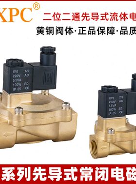 TXPC4分6分1寸电磁阀水阀气阀先导式2V130-10/20 2V250-20/25