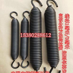 活钩拉簧线径3/8毫米 万向钩拉簧 工业活钩拉簧 不锈钢拉簧 拉簧