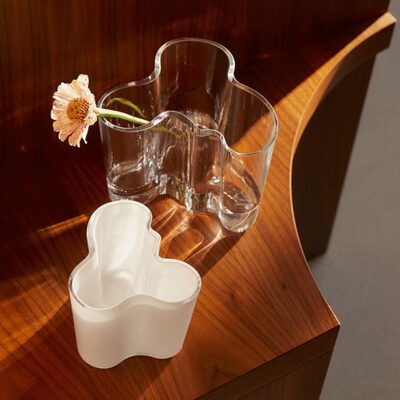 芬兰Iittala湖泊Aalto花瓶客厅摆件高级轻奢乔迁礼物北欧风插花器