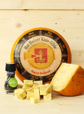惠责卡斯黑胡椒味奶酪 Huizer kaas荷兰原进口天然高钙整轮4.3kg