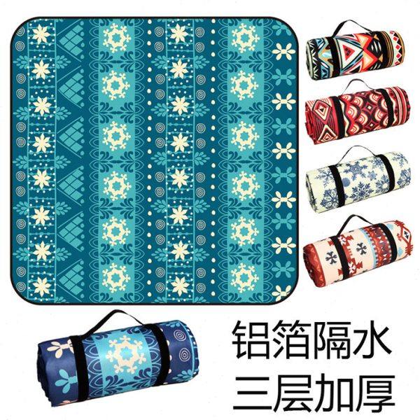 铝膜野餐垫可机洗户外便携防潮垫加厚草坪垫沙滩垫子露营帐篷地垫,户外/登山/野营/旅行用品,野餐垫,淘宝优惠券,粉丝福利购,淘宝优惠卷