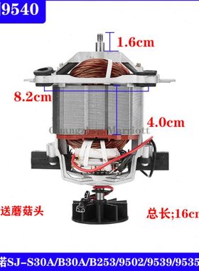 通用SJ-C152/C253/C253A/S252/S253沙冰机料理机电机马达配件转子