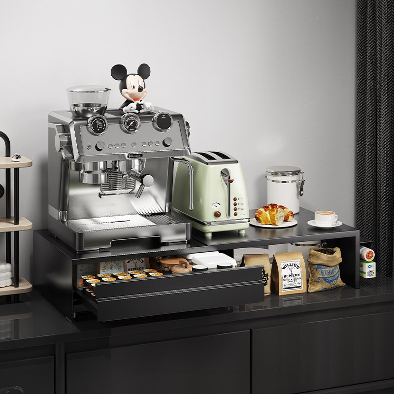 咖啡机摆放d台桌面增高架水吧咖啡角布置防尘杯架杯子收纳置物架