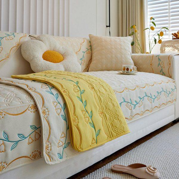 沙发垫2023年新款高档防滑垫子四季通用时尚洋气沙发套罩盖布坐垫,居家布艺,沙发垫,淘宝优惠券,粉丝福利购,淘宝优惠卷