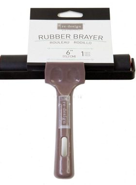 Prima大号橡胶颜料滚轮 手墨辘刷背景上色Gel Plate Brayer