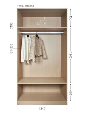 MOON慕空间样板房衣帽间女士衣柜外套衣服裙子软装饰品