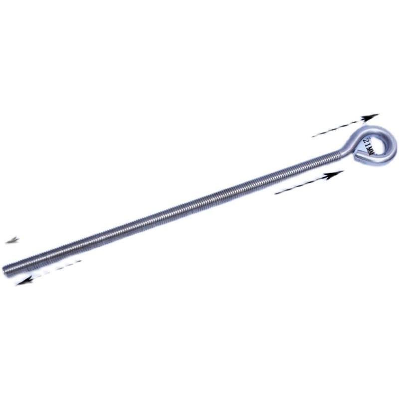 不锈钢羊眼螺丝加长花篮螺丝钩子全牙非标定制M12*350