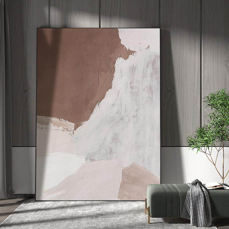 纯手绘油画《温柔峡谷》客厅挂画玄关装饰画餐厅抽象画现代简约画