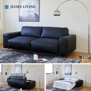 意式极简项目部办公室接待会客直播加班休息折叠翻转多功能沙发床