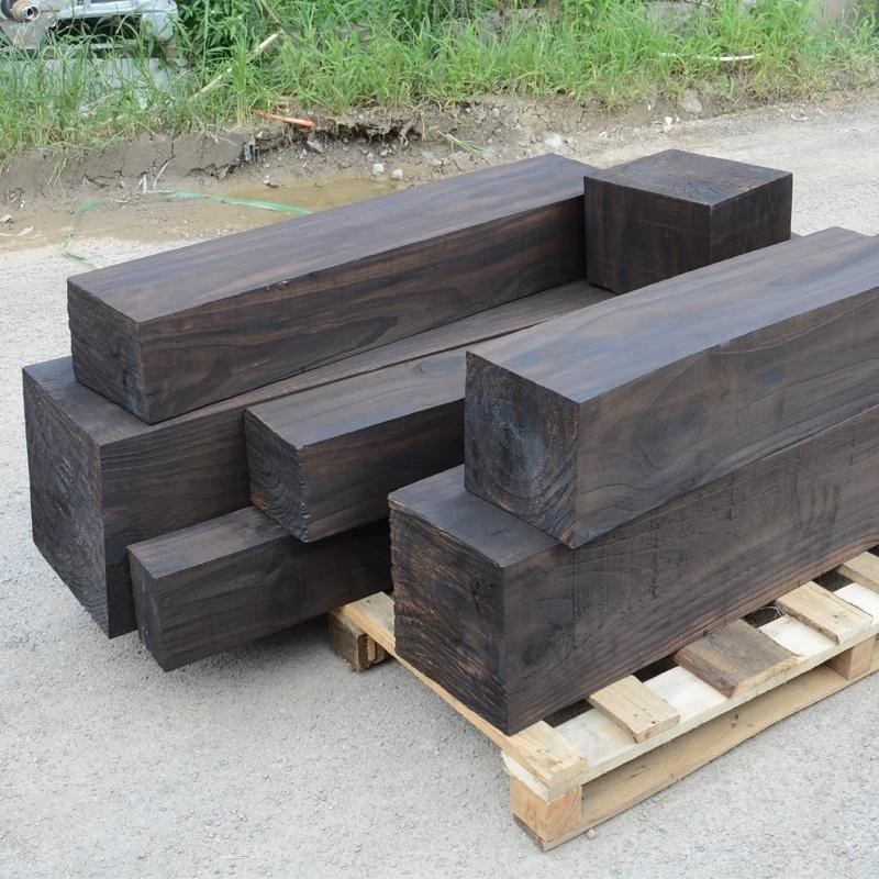 油浸枕木垫木防腐防潮加厚v松木垫板加宽实木大木方定制异形油枕