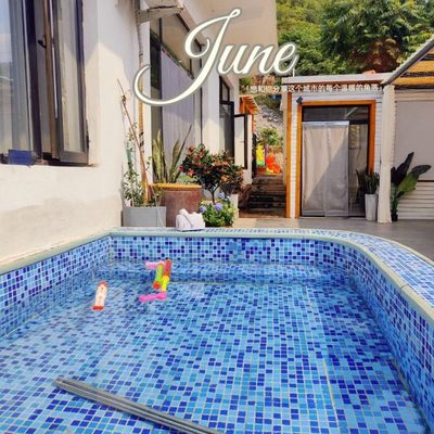 尚梅玻璃游泳池马赛克 户外水池鱼池外墙砖室内浴池阳台瓷砖防滑