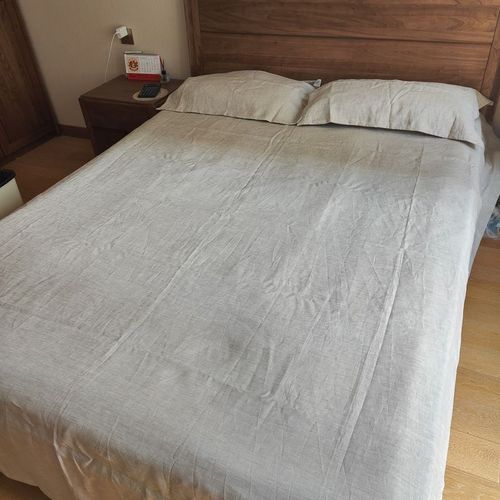 原生态高织加密100%纯汉麻精梳纱双人大尺寸三件式床组2U20x240cm